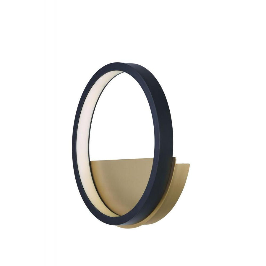 11.75 Inch Wall Sconce – Black / Gold