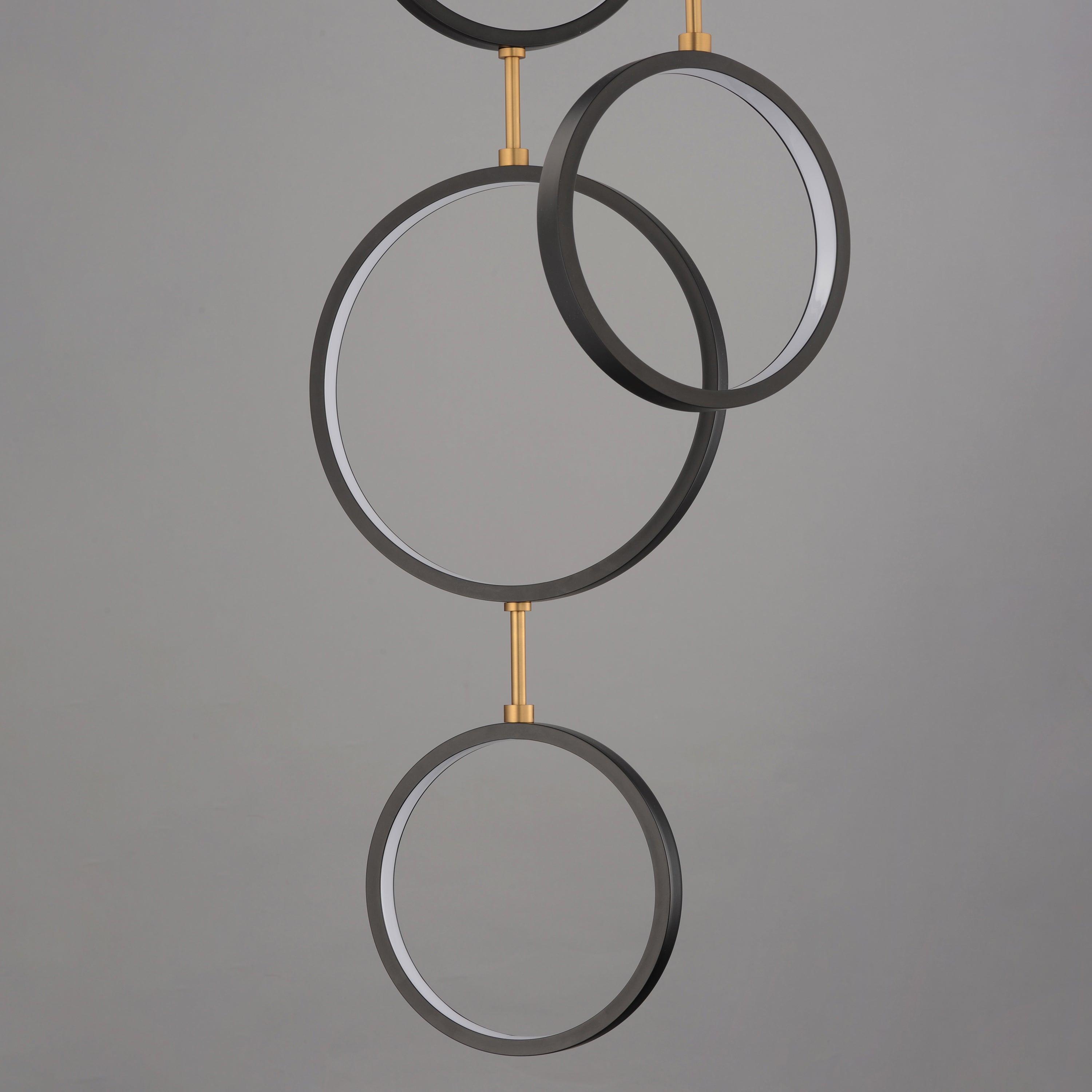 Hoopla 25 Inch Single Pendant – Black / Gold – E24325-BKGLD