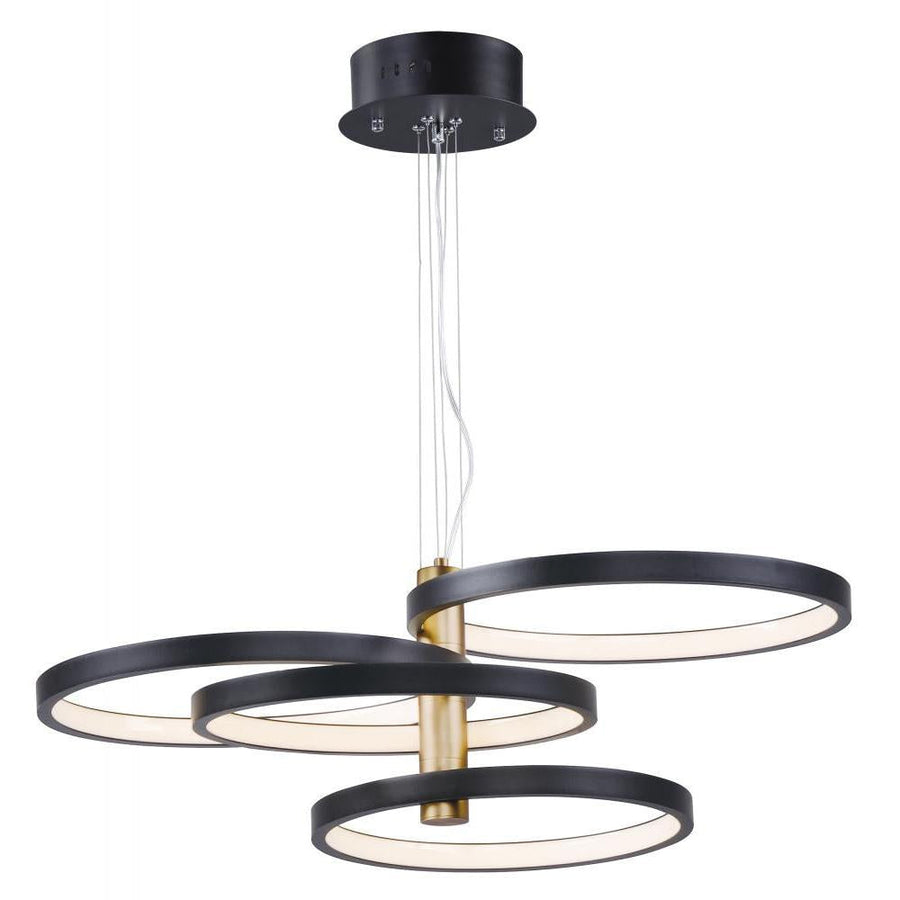 29.5 Inch Pendant – Black / Gold