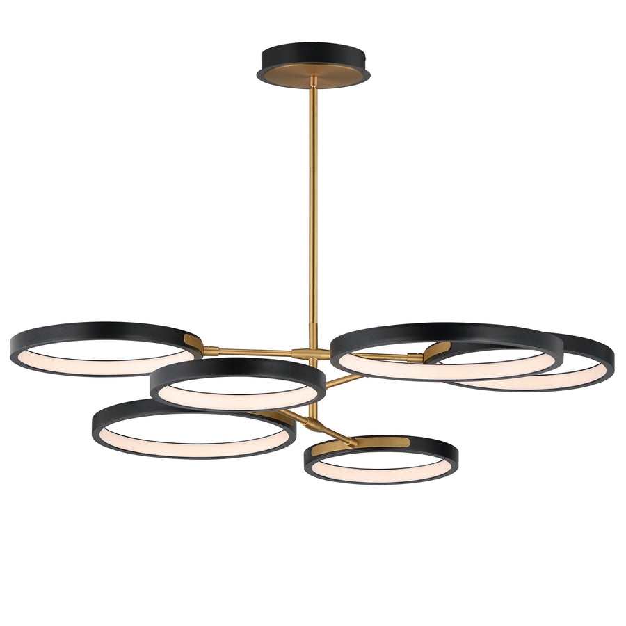 Hoopla 47.25 Inch Single Pendant – Black / Gold – E24328-BKGLD