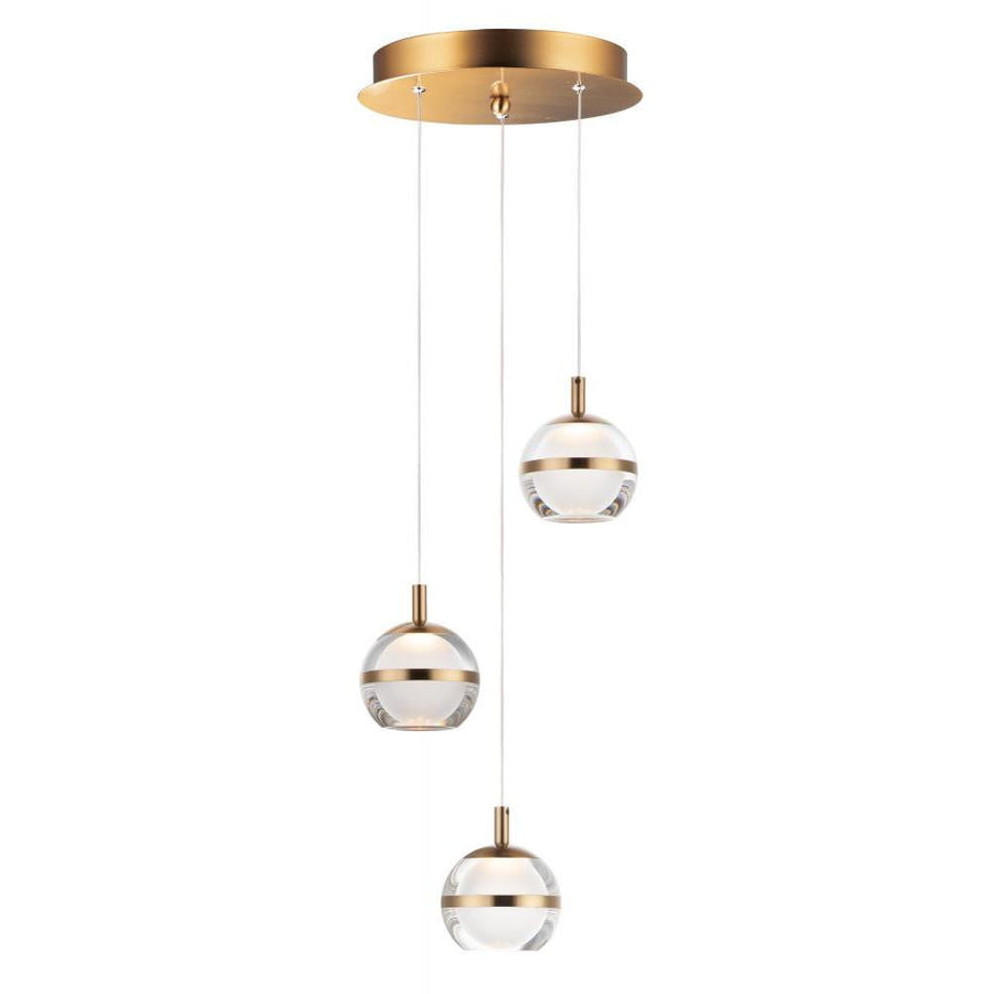 11.75 Inch Pendant – Natural Aged Brass
