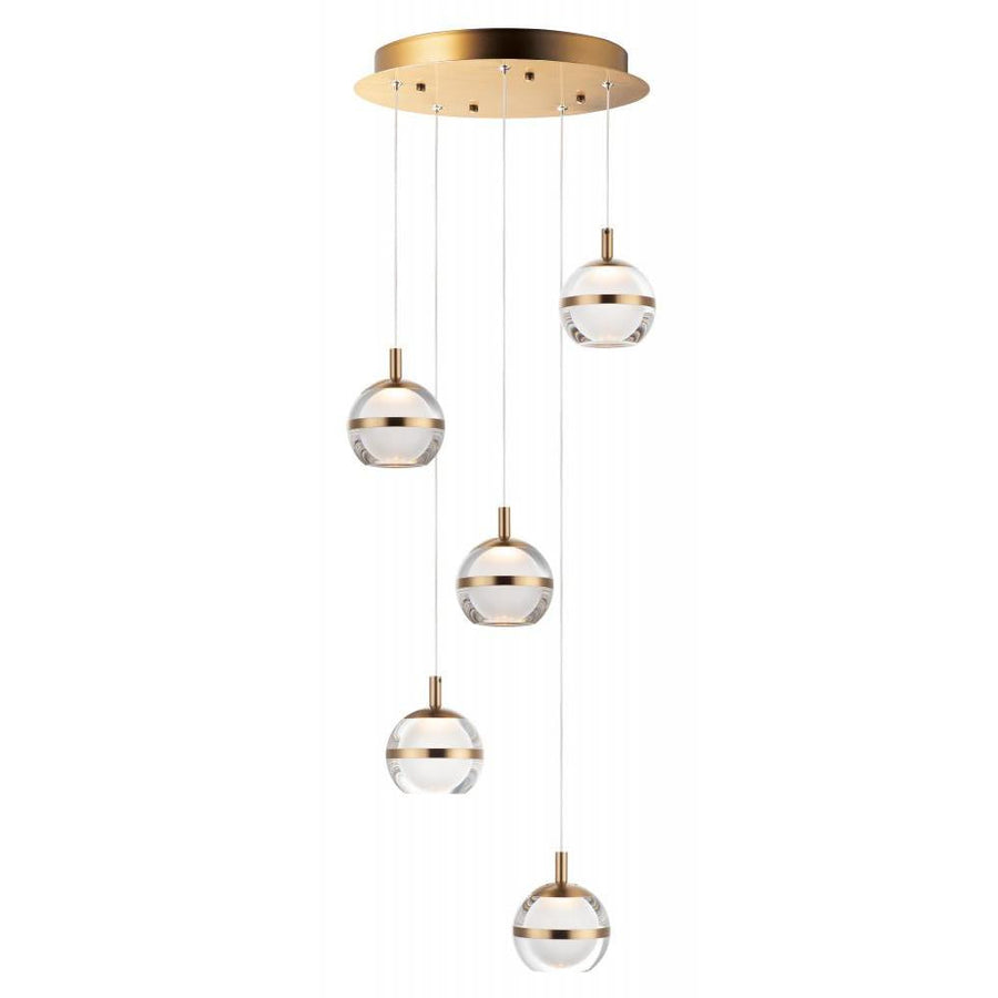 15 Inch Pendant – Natural Aged Brass