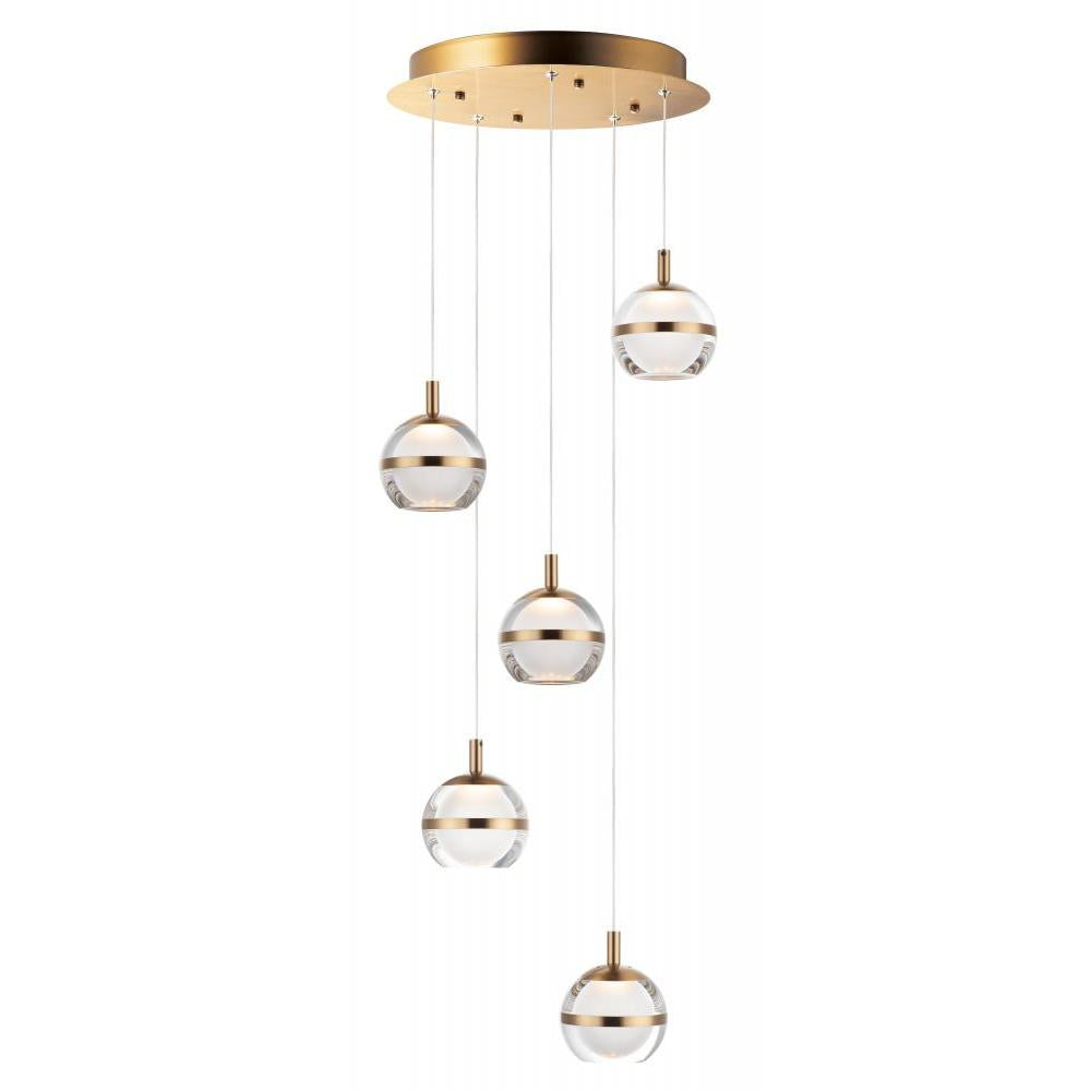 15 Inch Pendant – Natural Aged Brass
