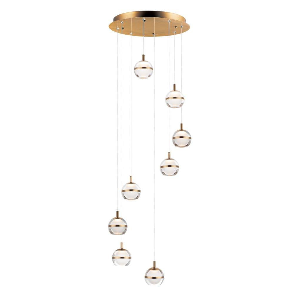 19 Inch Pendant – Natural Aged Brass