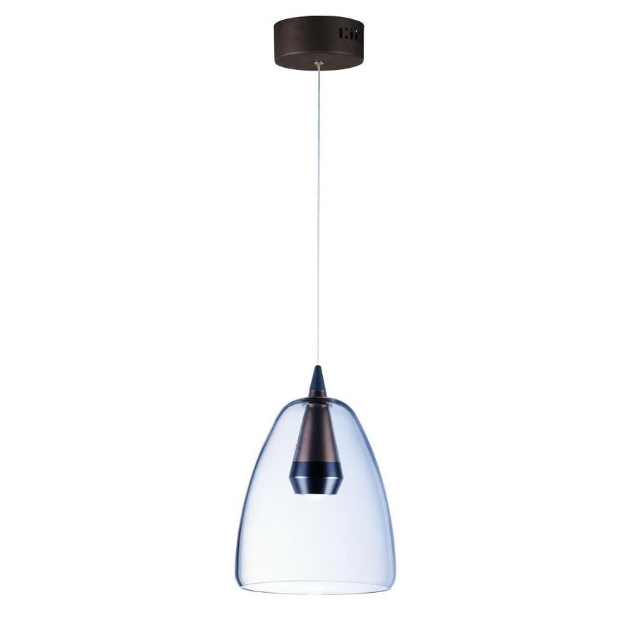 8 Inch Pendant – Black / Coffee