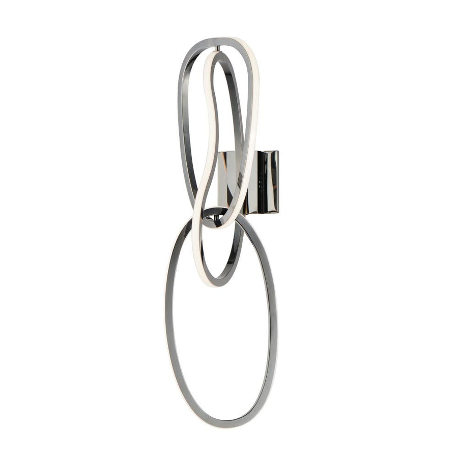 Unity 8 Inch Wall Sconce – Black Chrome – E24613-BC