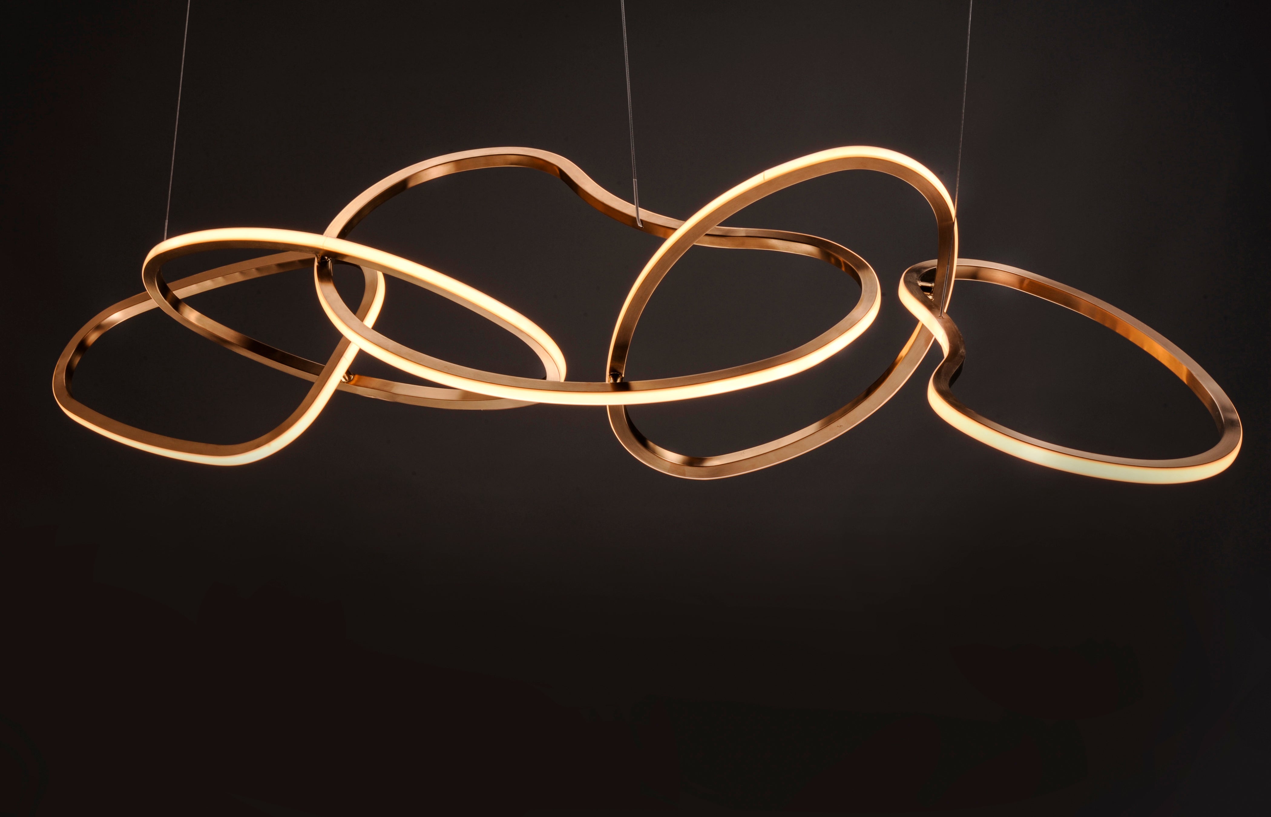 55 Inch Linear Pendant – Brushed Champagne