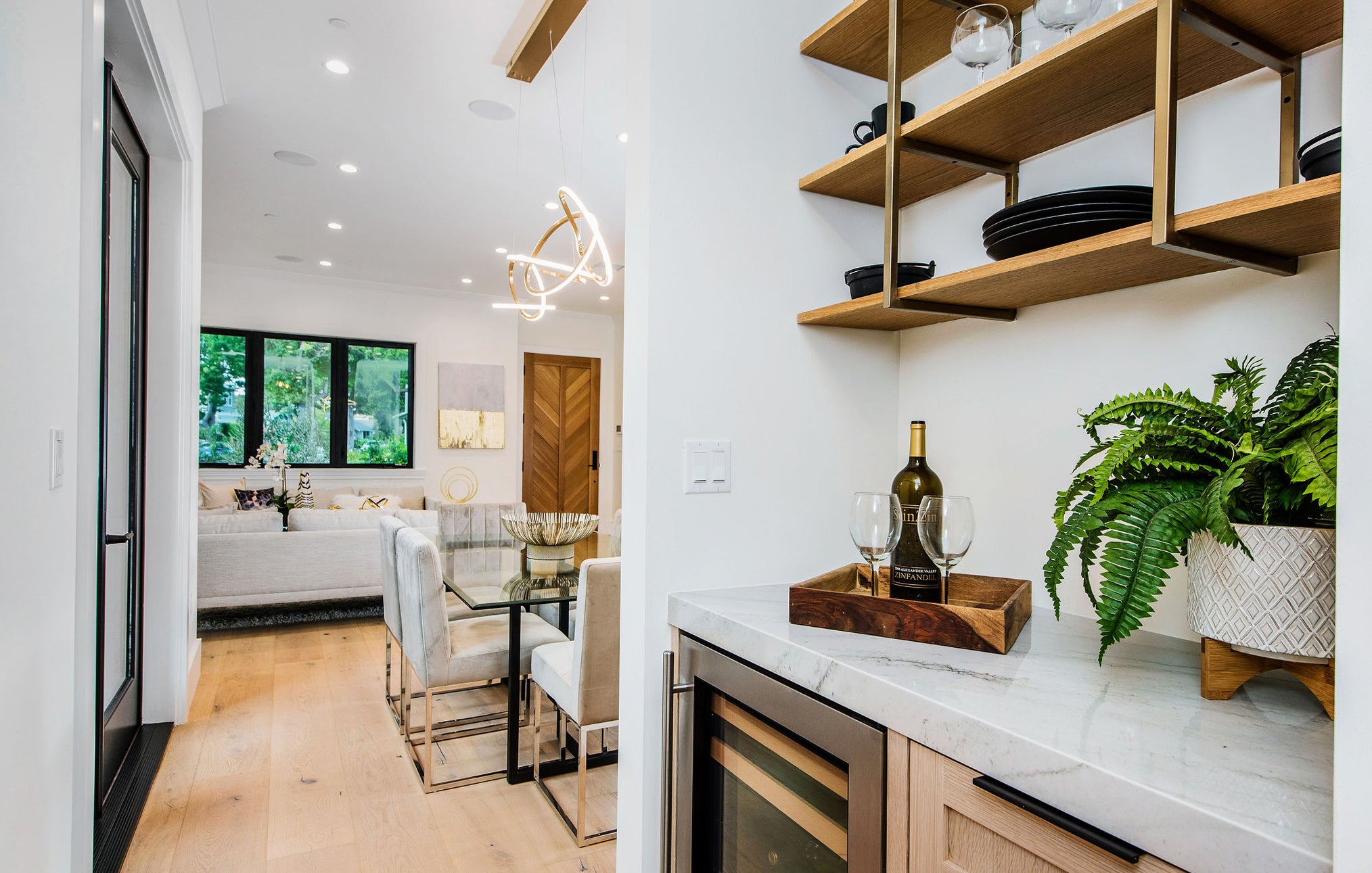 55 Inch Linear Pendant – Brushed Champagne