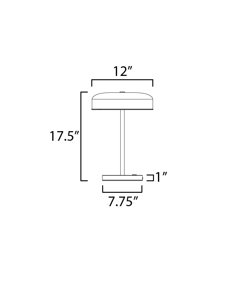 Voto 12 Inch Table Lamp – Natural Aged Brass – E24669-18NAB