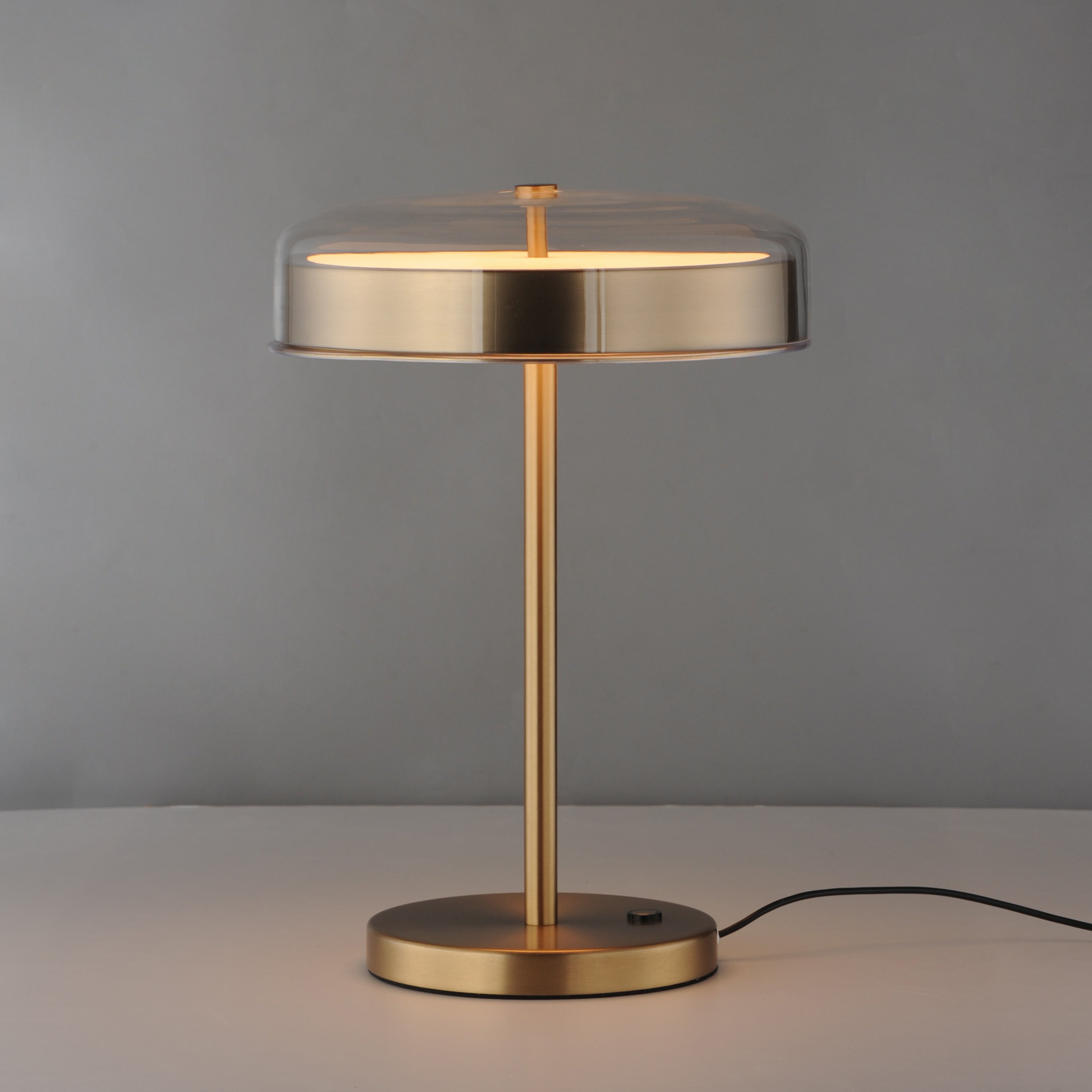 Voto 12 Inch Table Lamp – Natural Aged Brass – E24669-18NAB