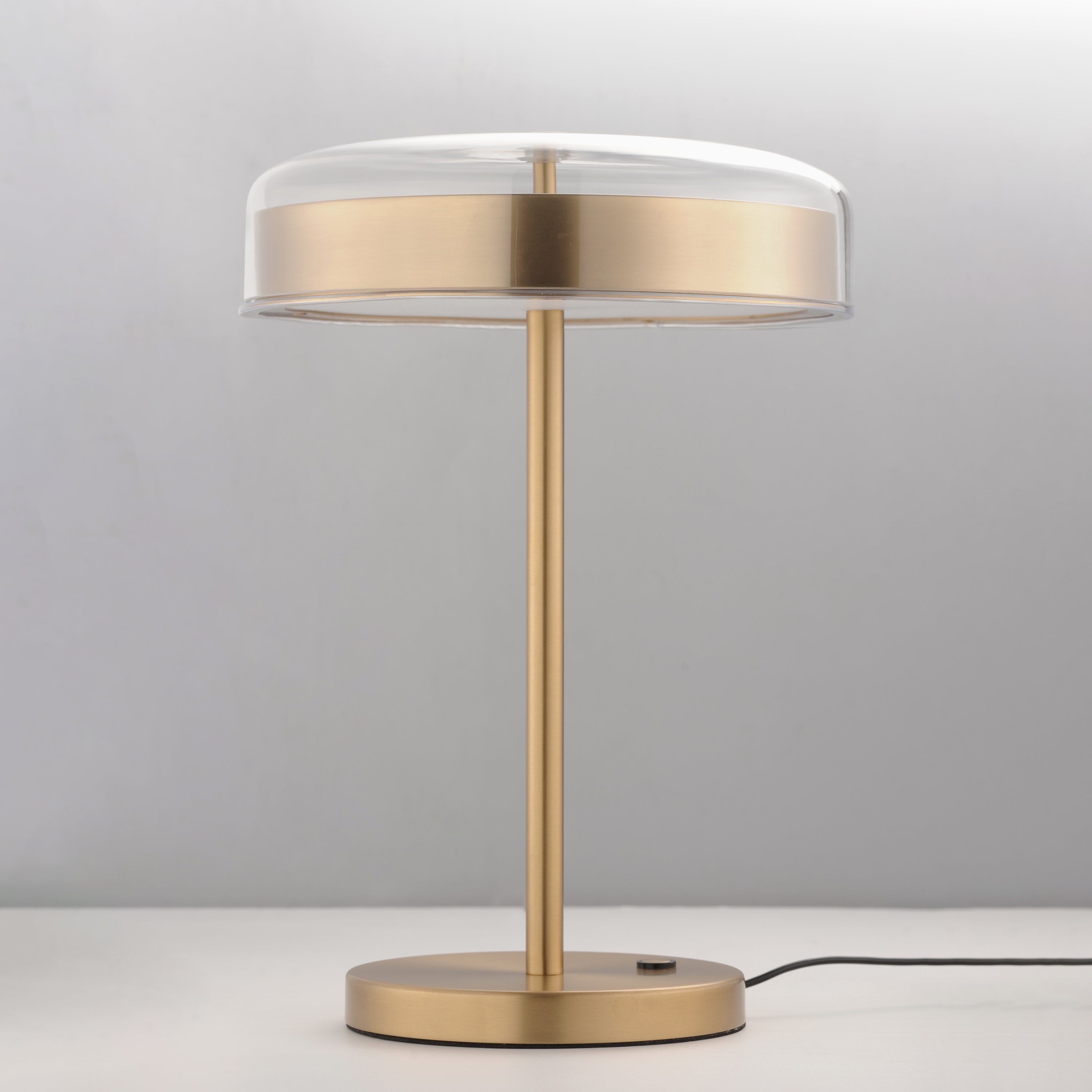 Voto 12 Inch Table Lamp – Natural Aged Brass – E24669-18NAB