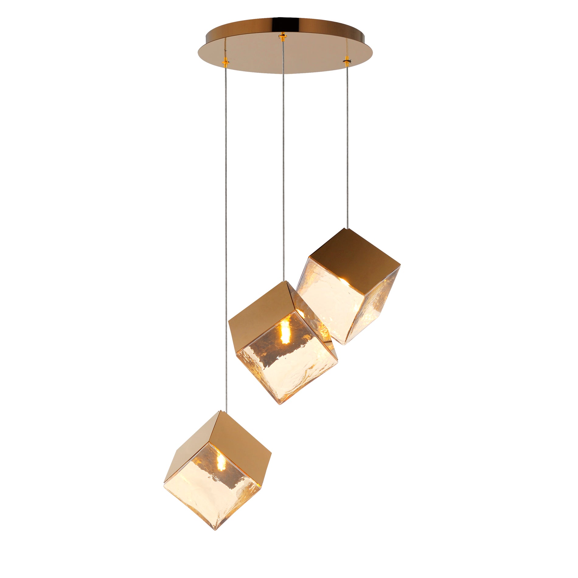 ET2 Lighting E24683-26FG Multi-Light Pendant - French Gold