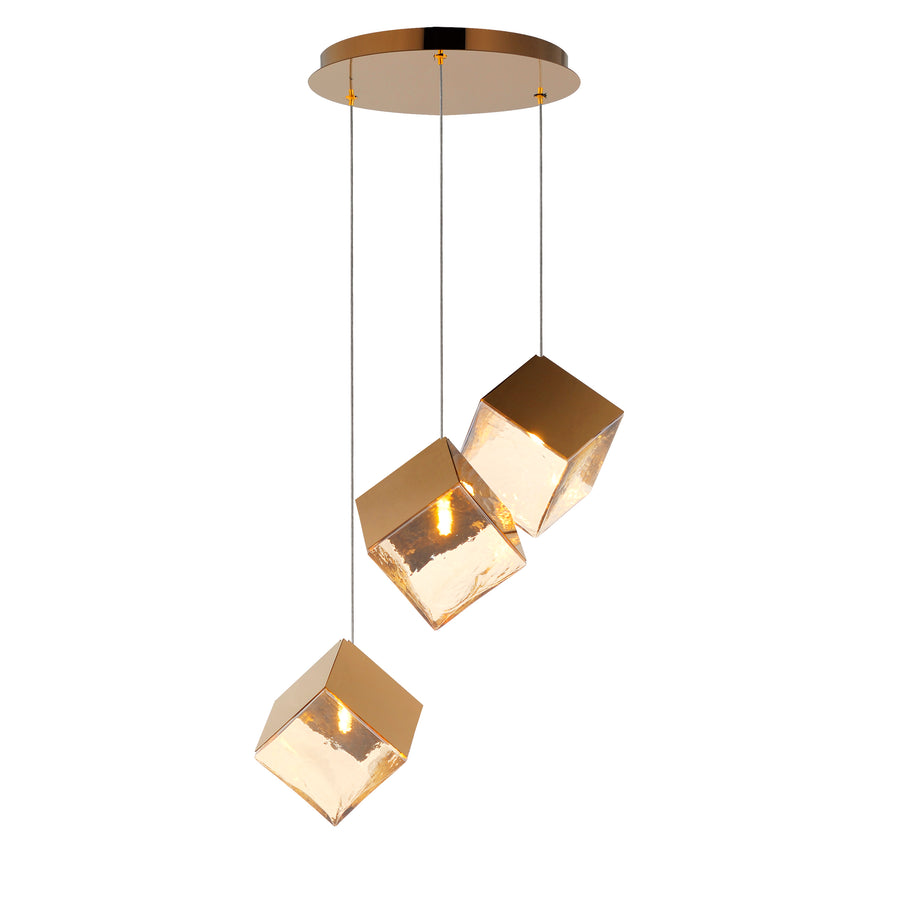 ET2 Lighting E24683-26FG Multi-Light Pendant - French Gold