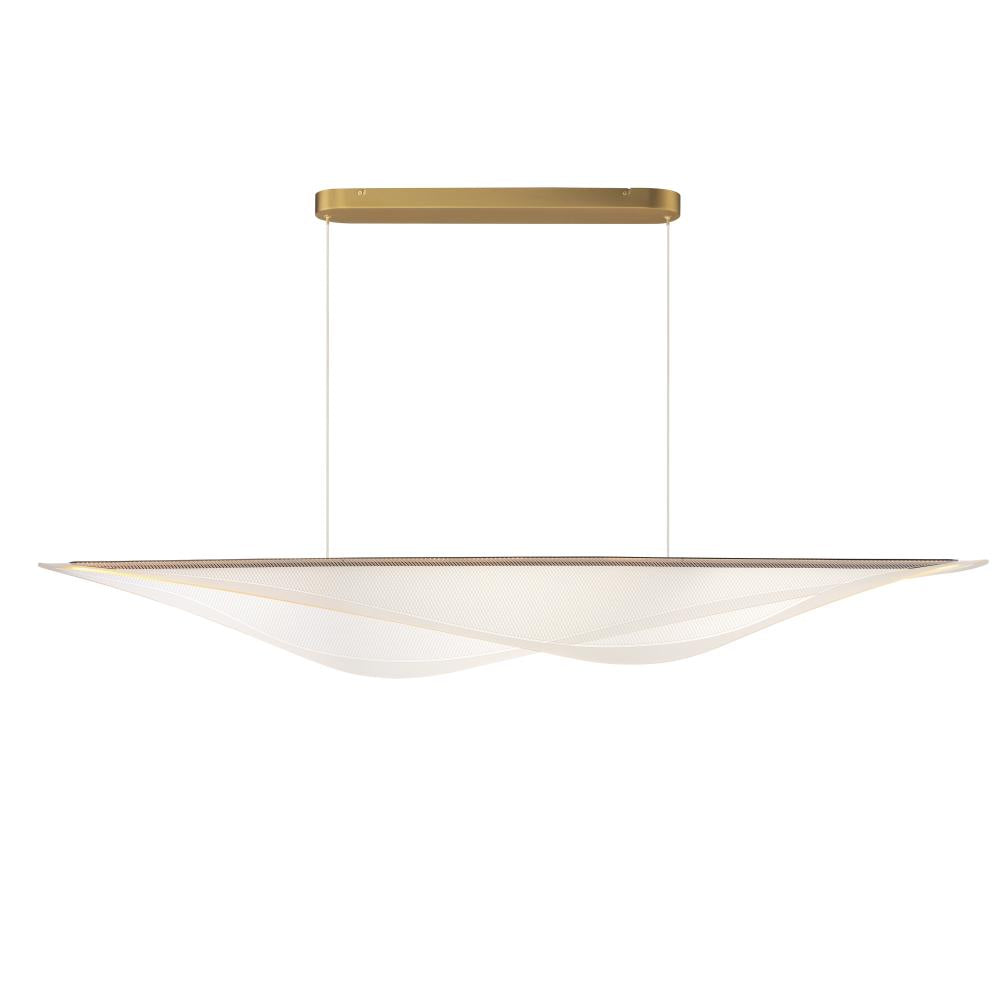 Manta 9.75 Inch Linear Pendant – Gold – E24718-144GLD