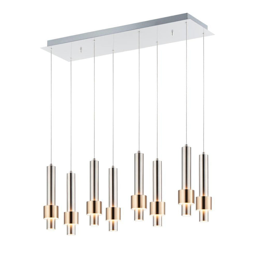 10 Inch Pendant – Satin Nickel / Satin Brass