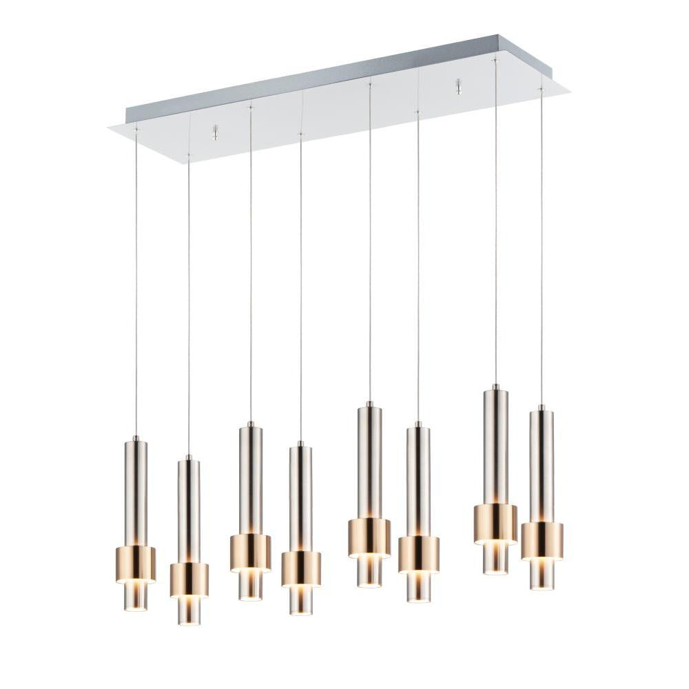 10 Inch Pendant – Satin Nickel / Satin Brass
