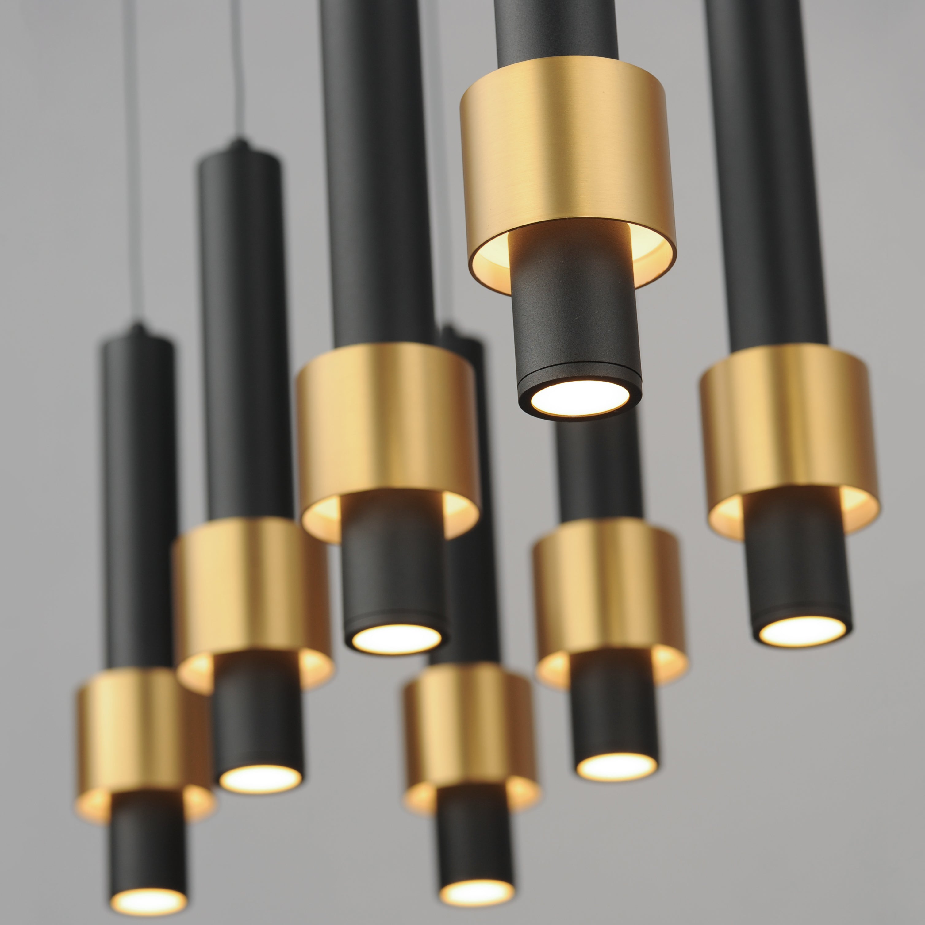 Reveal 9.75 Inch Linear Pendant – Black / Gold – E24758-BKGLD