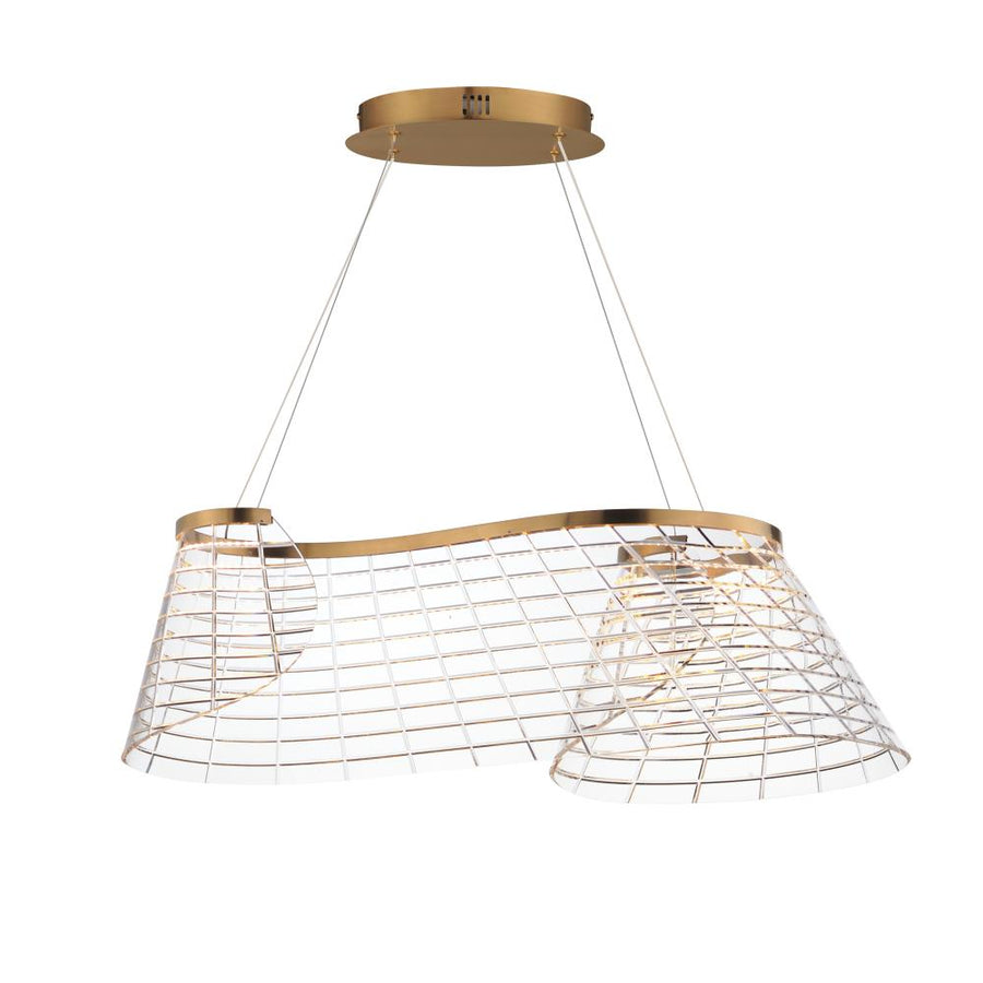 Tartan 18 Inch Linear Pendant – Brushed Champagne – E24814-82BCN