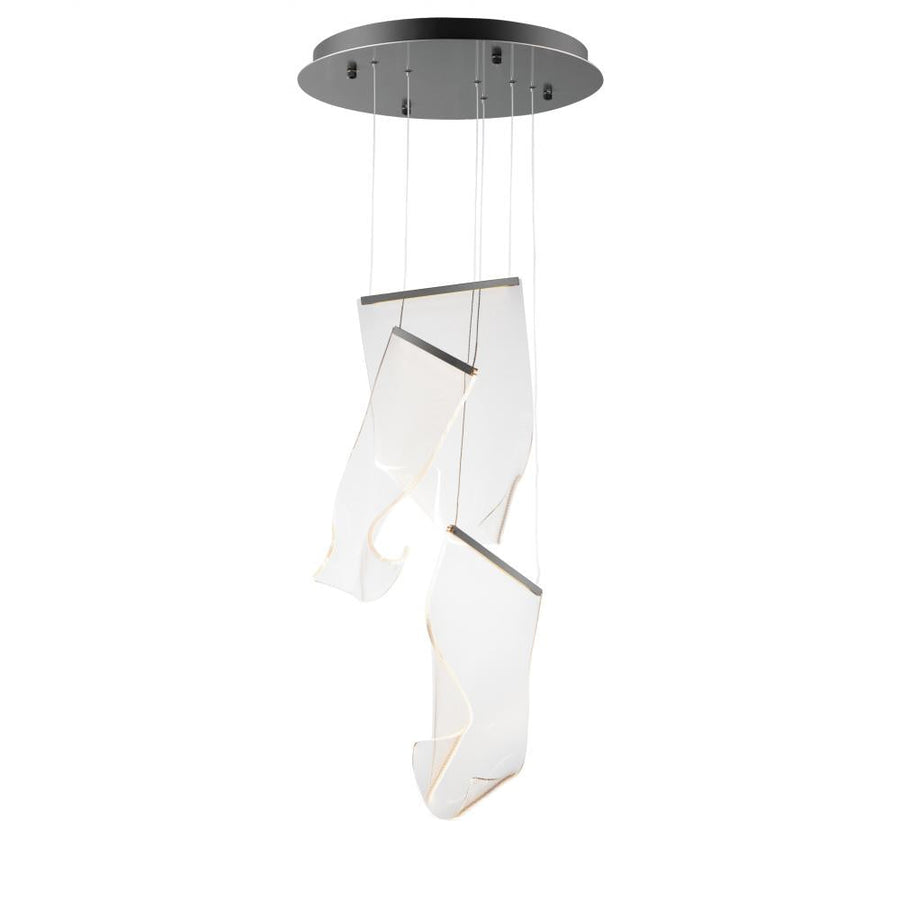 15.75 Inch Pendant – Brushed Gunmetal