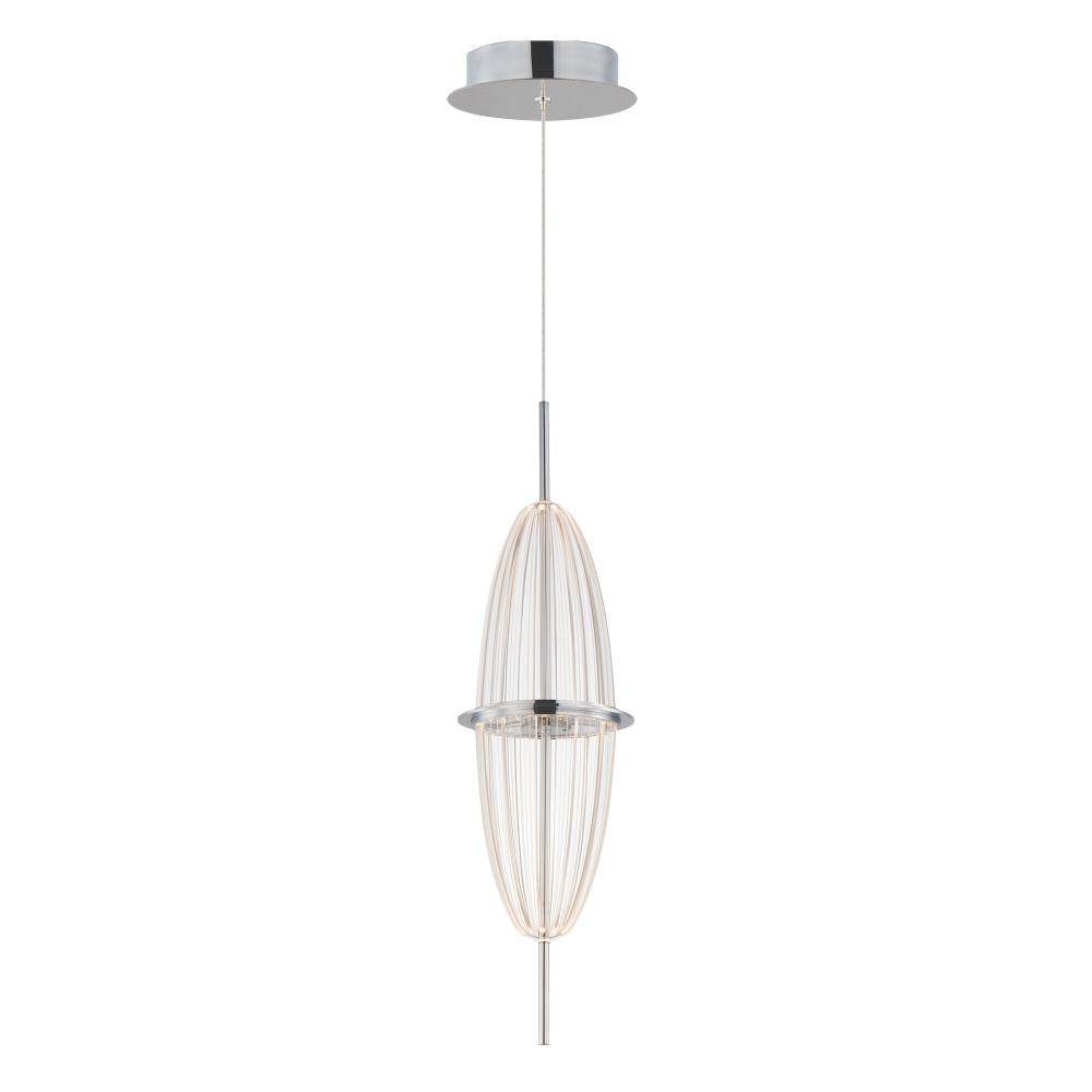 Quasar 5.5 Inch Single Pendant – Polished Chrome – E24891-133PC