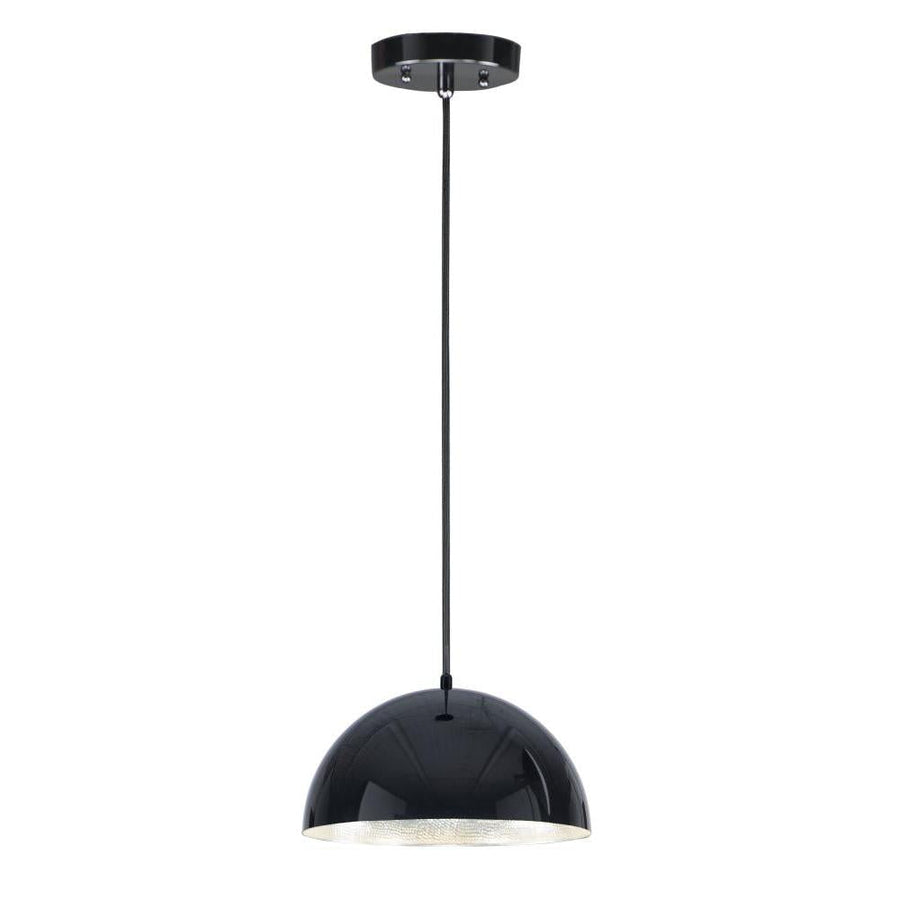 14 Inch Pendant – Gloss Black / Aluminum