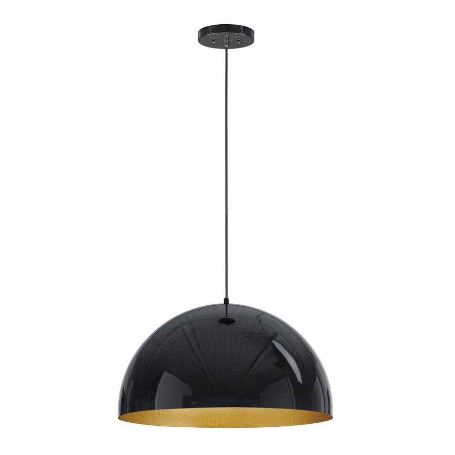 24 Inch Pendant – Gloss Black / Gold