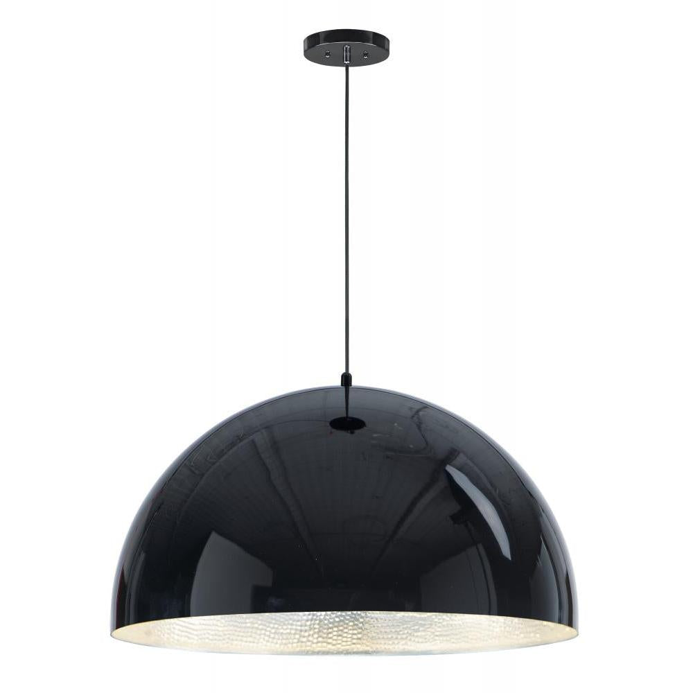 31 Inch Pendant – Gloss Black / Aluminum