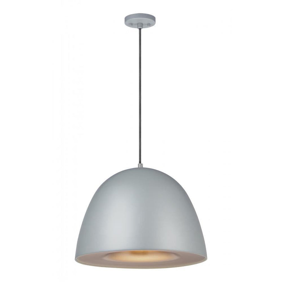 15.75 Inch Pendant – Dark Gray / Coffee