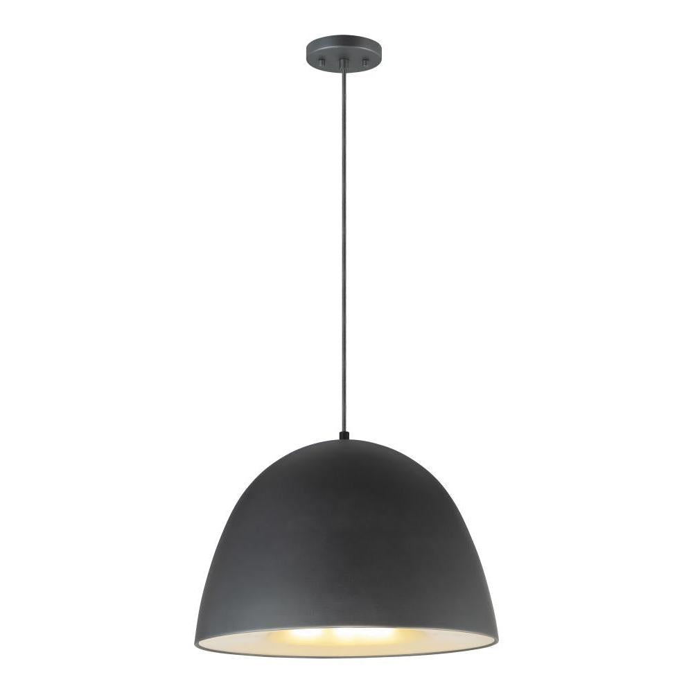 23.5 Inch Pendant – Black / Satin Brass