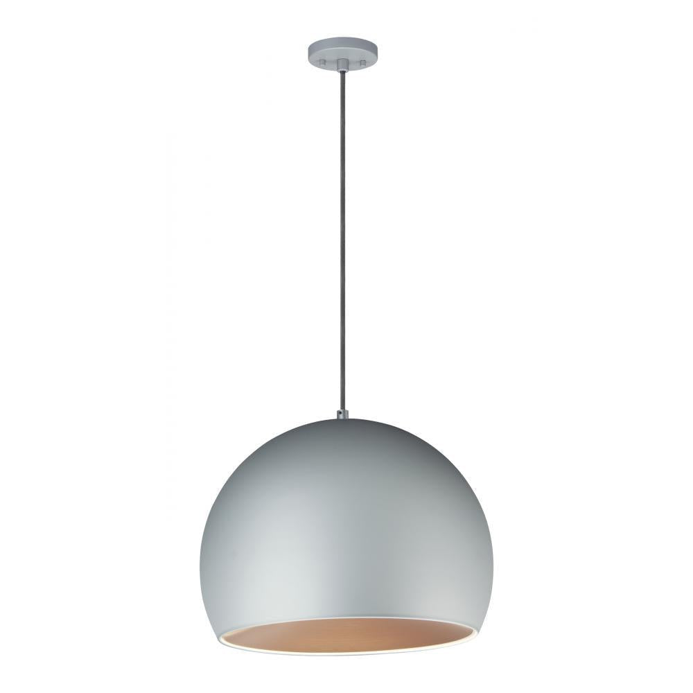 19.75 Inch Pendant – Dark Gray / Coffee