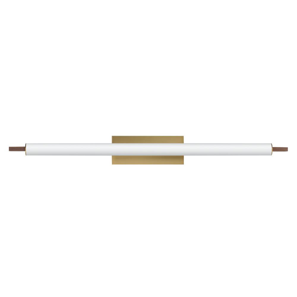 Joist 45.25 Inch Wall Sconce – Whit Alabaster / Natural Aged Brass – E24938-WNAB