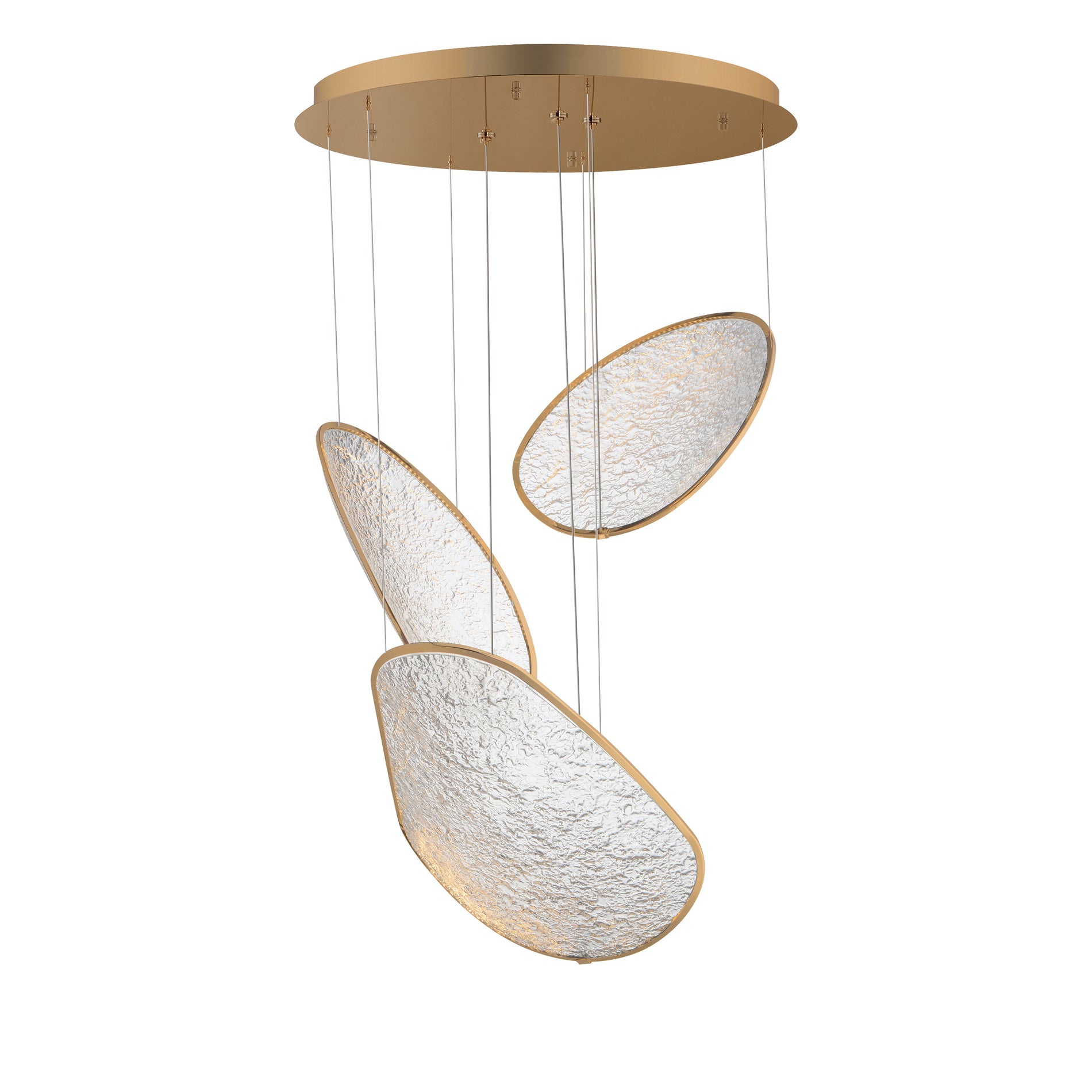 ET2 Lighting E24974-BCN Multi-Light Pendant - Brushed Champagne