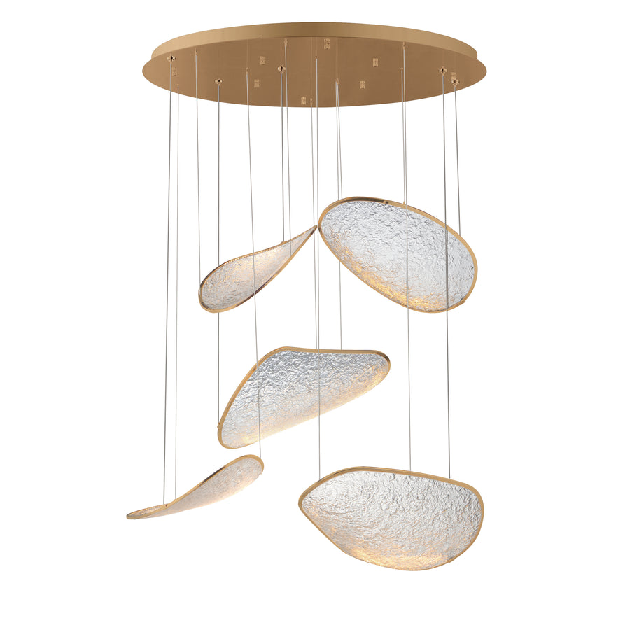 ET2 Lighting E24975-BCN Multi-Light Pendant - Brushed Champagne