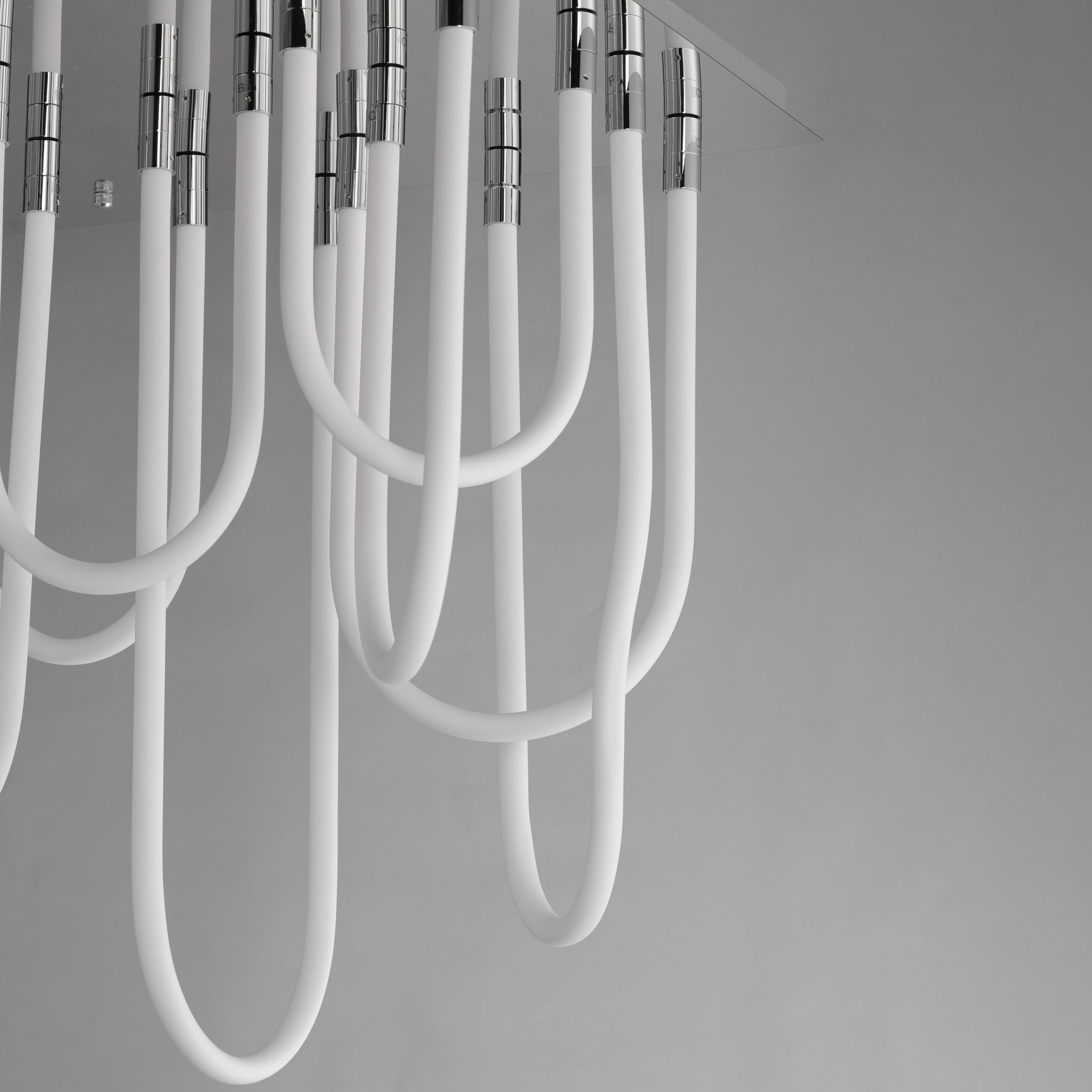 Soleil 20 Inch Flush Mount Chandelier – Polished Chrome – E24989-PC