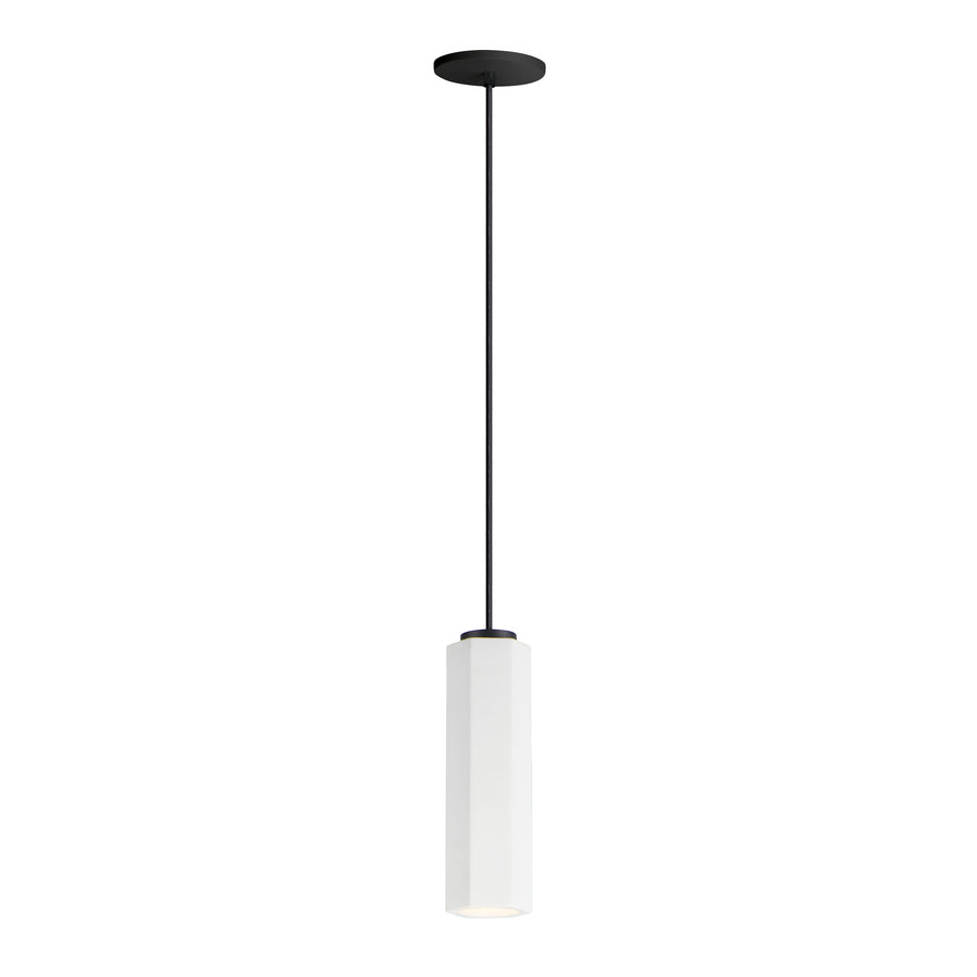 ET2 Lighting E25037-WTBK Single Pendant - White / Black