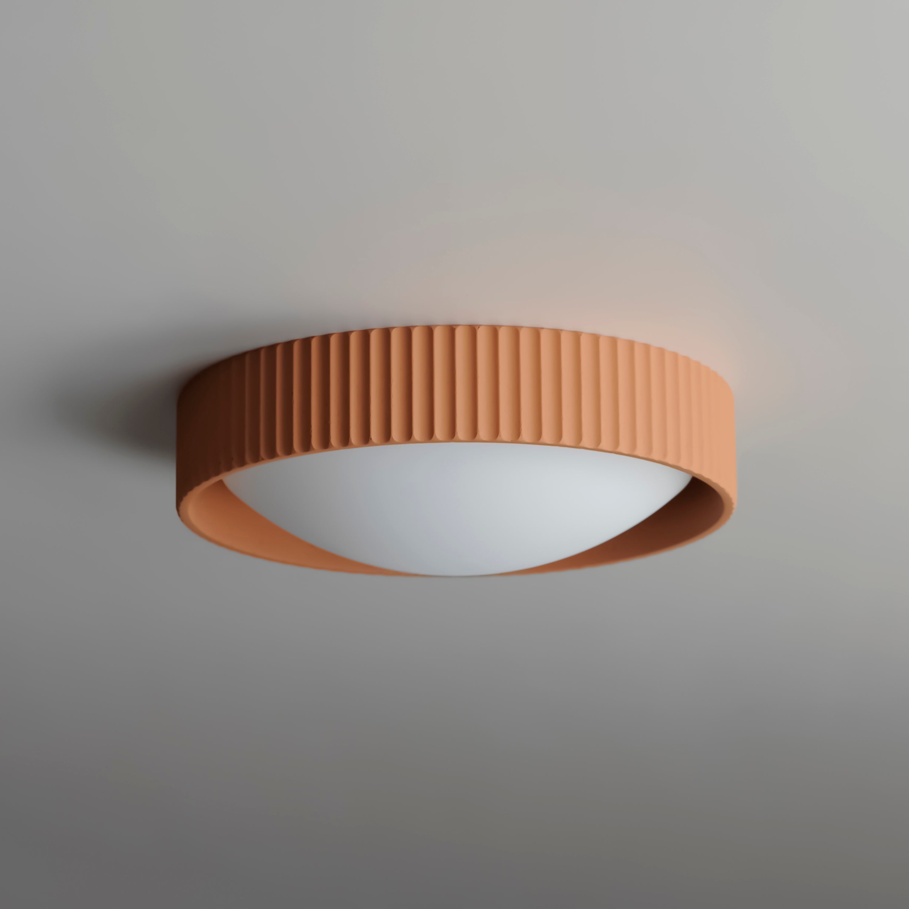 Et2 Souffle Flush Mount Ceiling Light Fixture – Terra Cotta