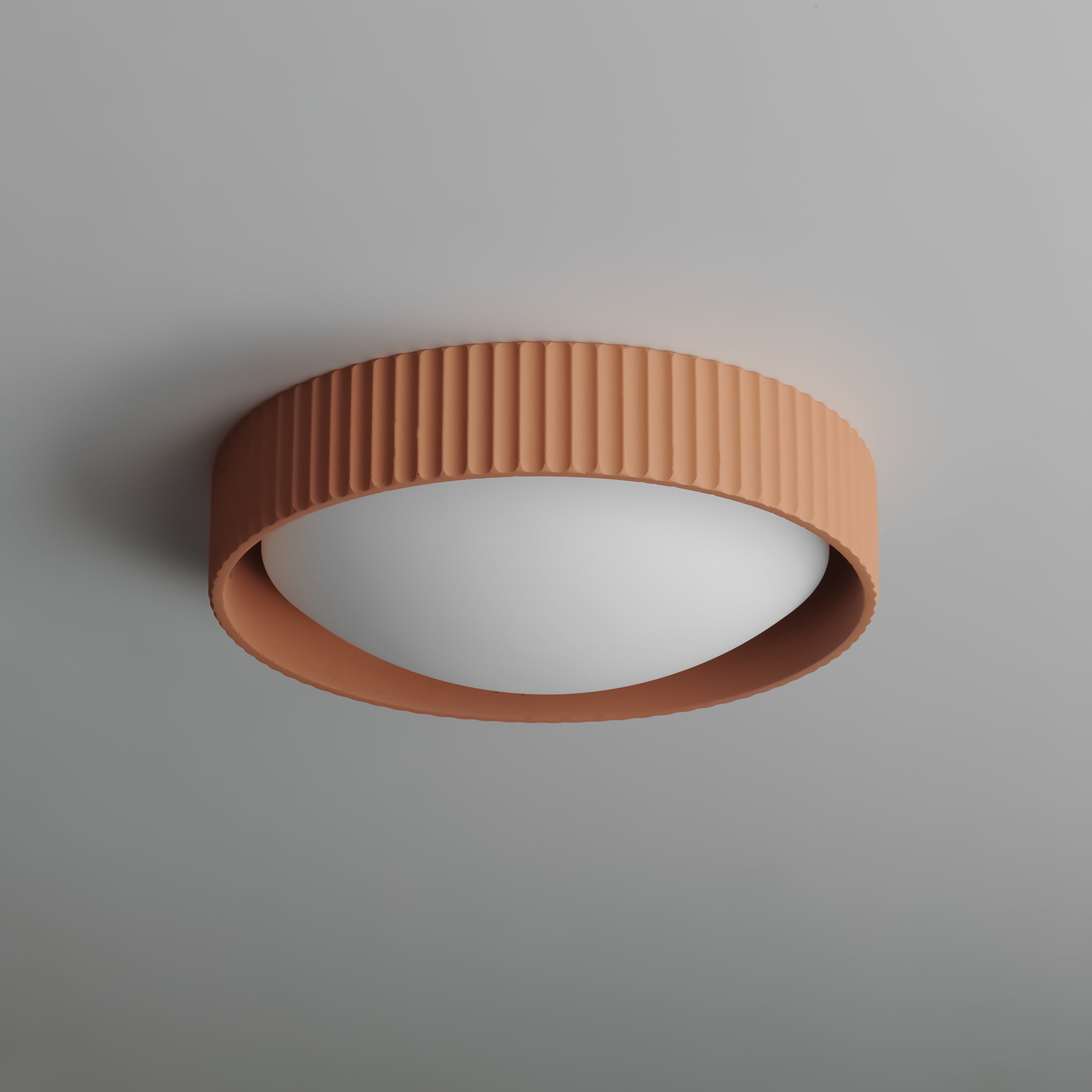 Et2 Souffle Flush Mount Ceiling Light Fixture – Terra Cotta