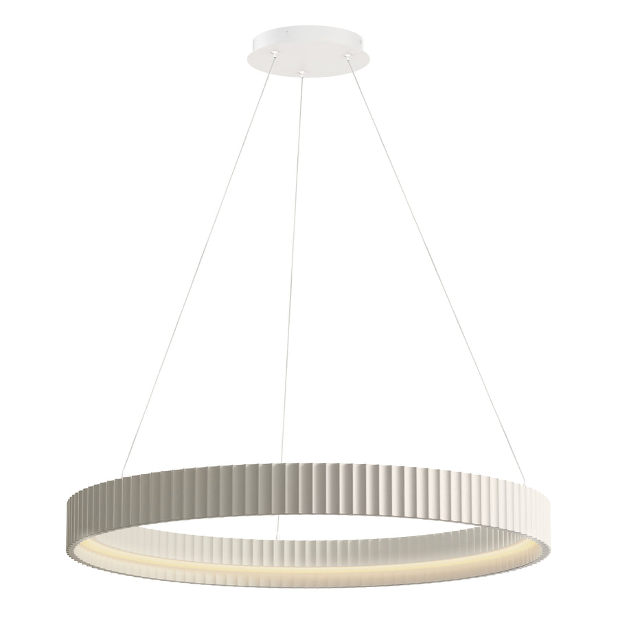 ET2 Lighting E25055-CHK Ring Pendant - Chaulk White