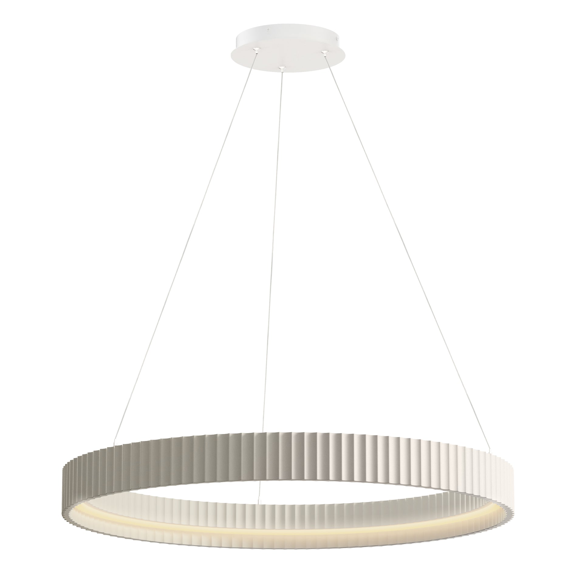 ET2 Lighting E25055-CHK Ring Pendant - Chaulk White