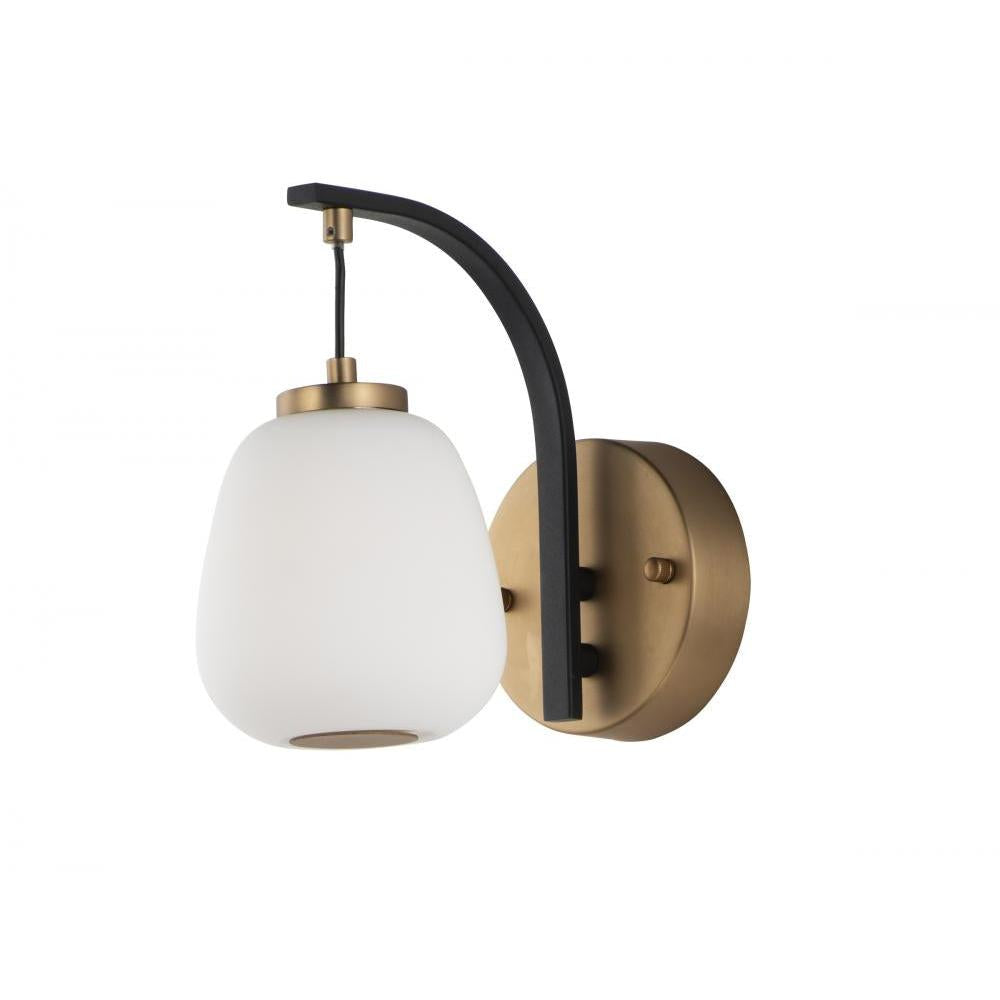 4.75 Inch Wall Sconce – Black / Gold