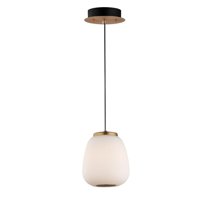 7 Inch Pendant – Black / Gold
