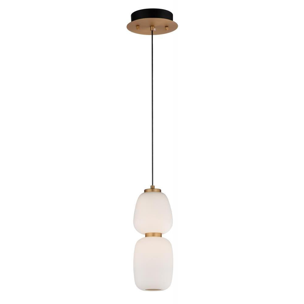 4.75 Inch Pendant – Black / Gold