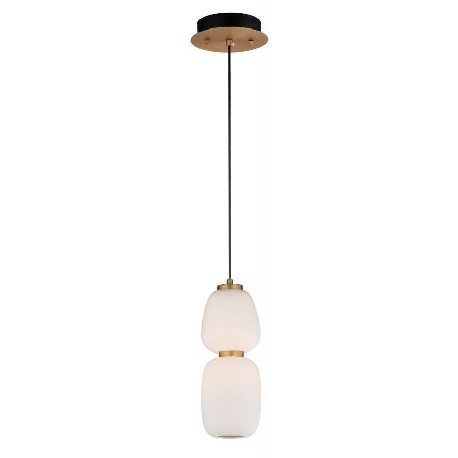 4.75 Inch Pendant – Black / Gold