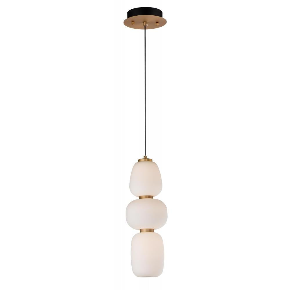 6 Inch Pendant – Black / Gold