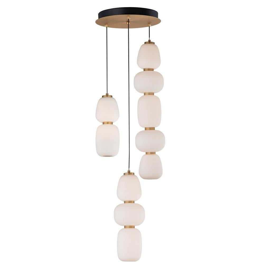 15.75 Inch Pendant – Black / Gold
