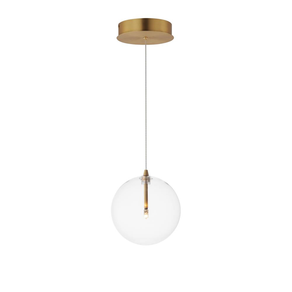 Global 7 Inch Single Pendant – Natural Aged Brass – E25071-18NAB