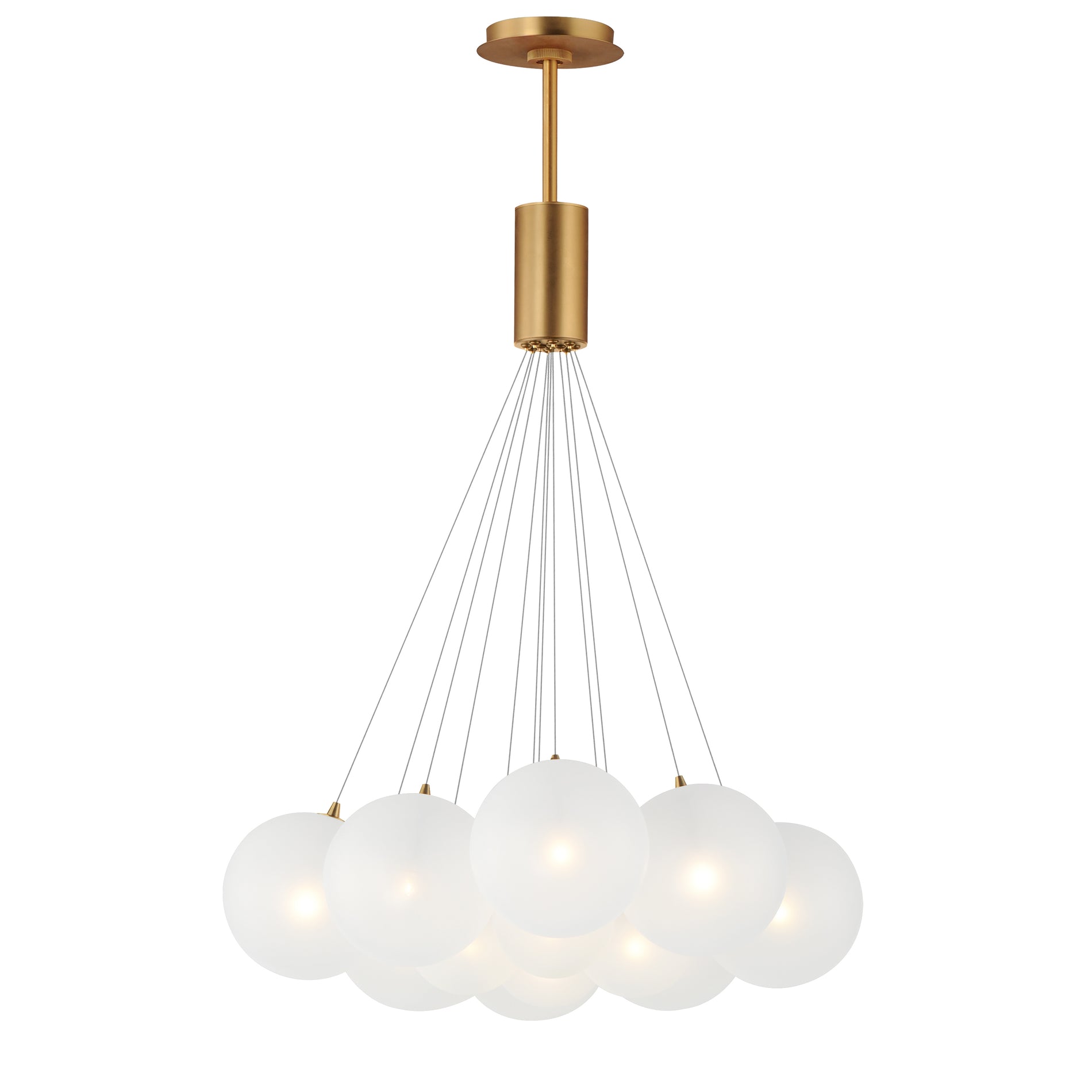 ET2 Lighting E25089-54GLD Multi-Light Pendant - Black