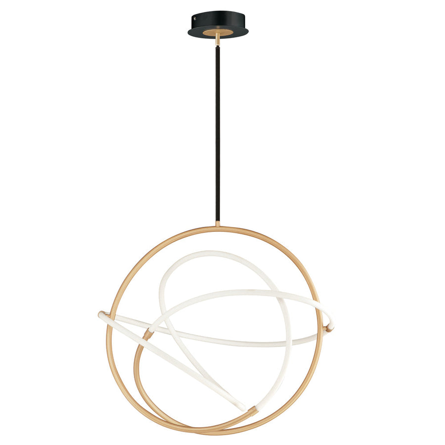27 Inch Pendant – Black / Gold