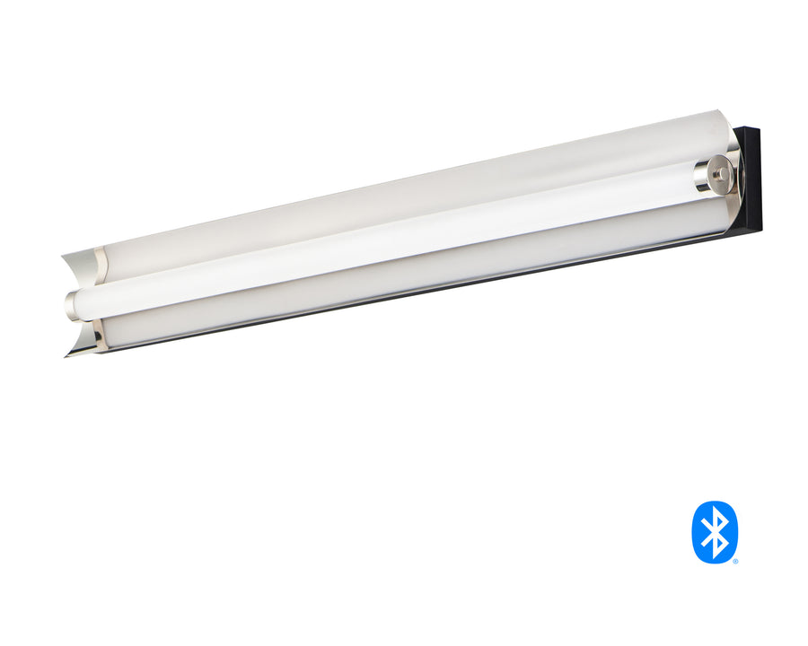 ET2 Lighting E25123-01BKPN Bath Vanity - Black / Polished Nickel