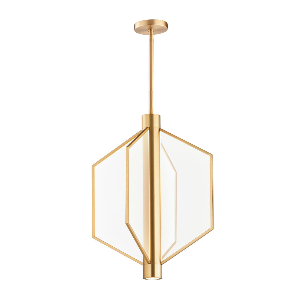 18 Inch Pendant – Natural Aged Brass